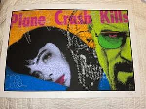Frank Kozik Breaking Bad Jane Plane Crash Kills Krysten Ritte poster Signed Num - Picture 1 of 6