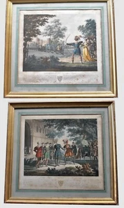 Gravures Encadrées: Le Jeune Sargines Et  Philippe Auguste, XIXème Siècle - Imagen 1 de 12