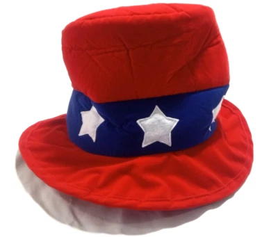 Nuevo América EE. UU. Sombrero Patriótico de Gran Tamaño Vestido Elegante Disfraz para Adulto Halloween Foto 1 de 4