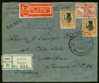 Thailand 1935 cover 50s (x2) & Airmail 15s, Tobacco