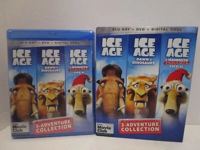 Ice Age 3-Movie Collection Disney Movie Club Exclusive Bluray + DVD SEALED / NEW Foto 1 de 2