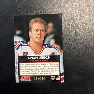C55c 1993/94 Score #13, Brian Leetch New York, Rangers The Franchise