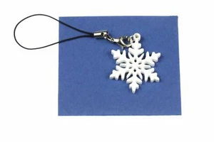 Flocon Eisblume Pendentif pour Téléphone Portable Miniblings Noël Acrylique - Photo 1 sur 6