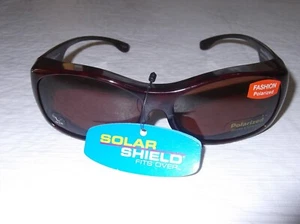 Solar Shield Fashion Sunglasses Polarized Fit Over Your RX Glasses Sz L - Picture 1 of 2