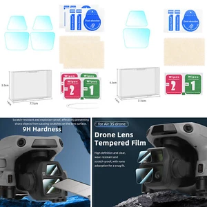 Lens Tempered Film Gimbal Camera Protector HD Explosion-proof 9H for DJI AIR 3S - Picture 1 of 13