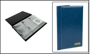 Münztaschenalbum-Münzrähmchen-Für-60-Münzrähmchen-50mm-Lindner-S816-Blau - Picture 1 of 3