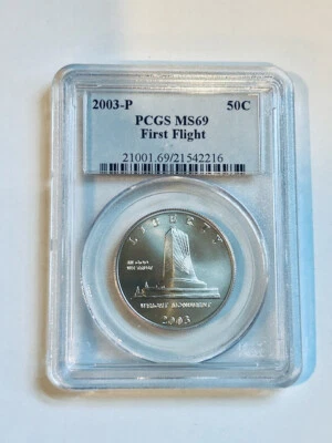 2003-P First Flight Commemorative MS 69 DCAM PCGS US MINT - Image 1 of 2