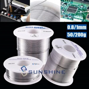 0.8mm 1.0mm Solder Wire Tin wire 50g/200g For Auto Electric Soldering Iron Gun - Picture 1 of 30