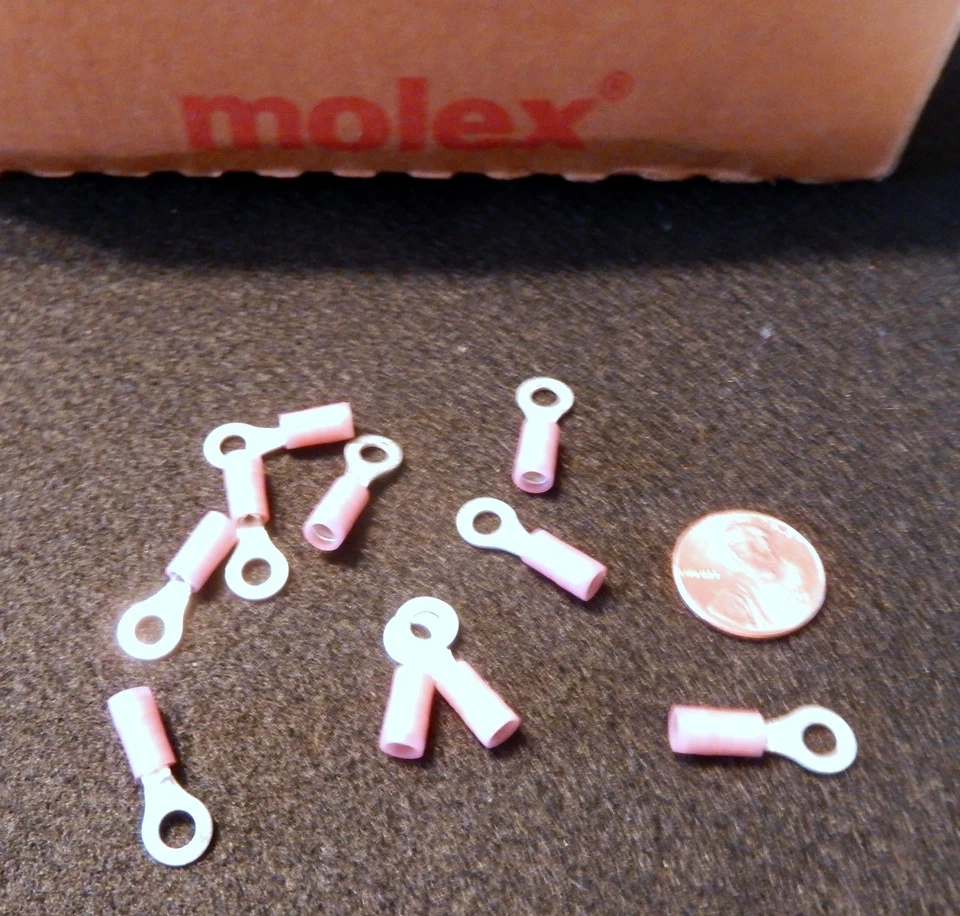 1000*-MOLEX  RING TONGUE TERMINAL FOR 18-22 AWG  MOLEX 19073-0013 - Image 1 of 1