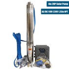 2HP 4" AC/DC 110-220V Solar Powered Bore Well Water Pump Submersible Hybrid Deep