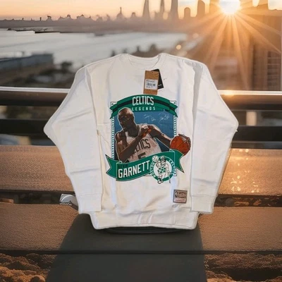 Sudadera Mitchell & Ness Retro Boston Celtics Kevin Garnett Cuello Redondo Pequeña Nueva con Etiquetas Foto 1 de 4