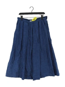 Max Mara Women's Maxi Skirt UK 12 Blue 100% Linen Long Maxi - Picture 1 of 6