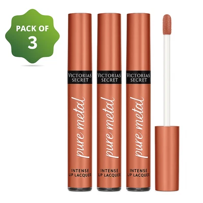 Victoria’s Secret Pure Metal Intense Lip Lacquer – Spark – 3 Pack 3.1g / 0.11oz - Image 1 of 4