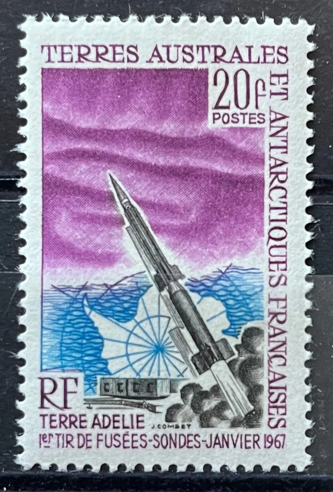 TAAF 1967 airmail good stamp MNH Michel#38 catalog value 36€ N145 - Image 1 of 1