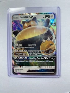 Pokémon Snorlax GX TCG SM05 Sun Moon Black Star Promo Holo Card NM Condition - Picture 1 of 2