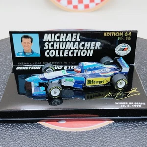 MINICHAMPS 1/64 Michael Schumacher Benetton Renault B195 GP Brasil '95 510956401 - Picture 1 of 8