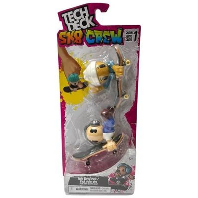 Spin Master Tech Deck SK8 Crew Series 1 Twin Shred Pack Gris/Blanco NUEVO Foto 1 de 4
