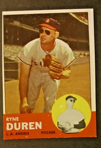 1963 Topps Ryne Duren Baseballkarte #17-EX - Bild 1 von 2