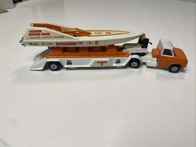 1977 Matchbox K-27 SUPER KINGS Power Boat & Transporter NICE!! - Image 1 of 4