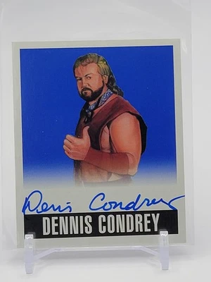 Leaf Originals Wrestling 2014 arte antiguo azul #10/10 Dennis Condrey #A-DC1 automático 1/1 Foto 1 de 2