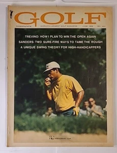 Vintage GOLF Magazine (June 1969) w/ LEE TREVINO Cover + GATORADE AD (NO LABEL) - Imagen 1 de 4
