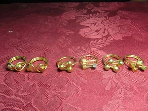 Damen Mädchen Unikat Vergoldet Mode Ring - Bild 1 von 10