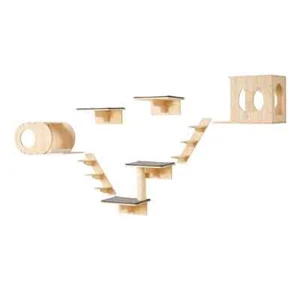 Wall Mounted Cat Shelves,Cat Wall Shelves and Perches with Jumping Boards,Cat Be - Picture 1 of 8