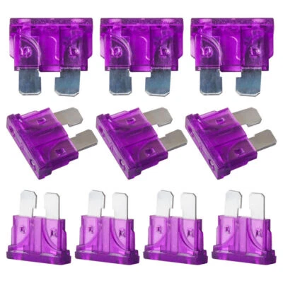 200-25PCS 3 AMP ATC/ATO STANDARD Regular FUSE BLADE 3A CAR TRUCK BOAT MARINE RV - Image 1 of 4