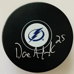 Dave Andreychuk Signed Autographed Tampa Bay Lightning NHL Hockey Puck COA Proof - Picture 1 of 2