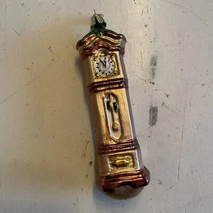 Alte Welt Weihnachten Standuhr Ornament OWC Feiertage  - Bild 1 von 4