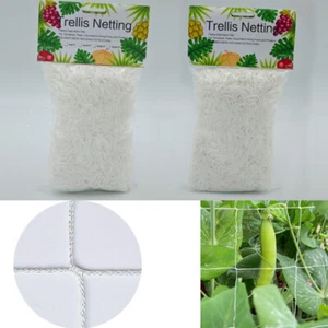 Garden White Nylon Plant Netting Fence Trellis Support Climbing Grow Plant - Bild 1 von 10