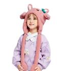 Funny Plush Hat Toys Animal Hat With Moving Ears Windproof For Birthday Shooting