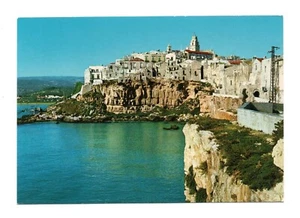 VIESTE PANORAMA CITTA' ANTICA CARTOLINA VINTAGE NON VIAGGIATA FG - Imagen 1 de 2