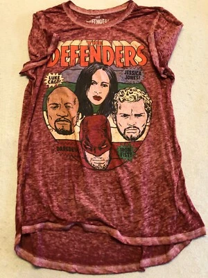 Marvel The Defenders T Shirt Womens XL Characters Comic Graphics Casual Tee - Image 1 of 4