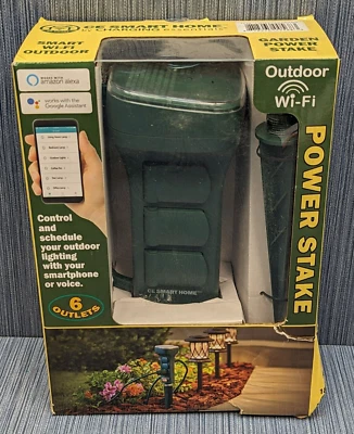 Charging Essentials CE Smart Home Outdoor WiFi 6 Outlet Power Stake - Image 1 of 3