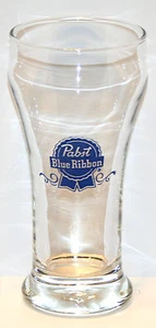 PABST  "PABST BLUE RIBBON" VINTAGE 1980's A.C.L. SHAM STYLE BEER GLASS - Picture 1 of 2