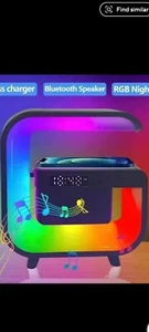 wireless charger Bluetooth Music Led Lights Different Modes Night Light - Picture 1 of 7