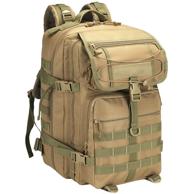 Mochila táctica militar grande 30L-70L para hombre Molle mochila de día bolsa de 3 días Bug Out Foto 1 de 4