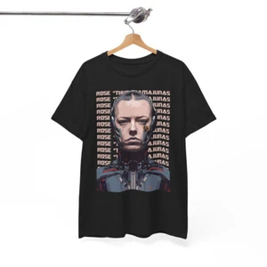 Rose Thug Namajunas as a Cyborg MMA Women's Champ Karate BJJ Funny Gift T-Shirt - Picture 1 of 10