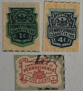 Pennsylvania Zigarettensteuereinnahmen Briefmarken.     s29 - Bild 1 von 1