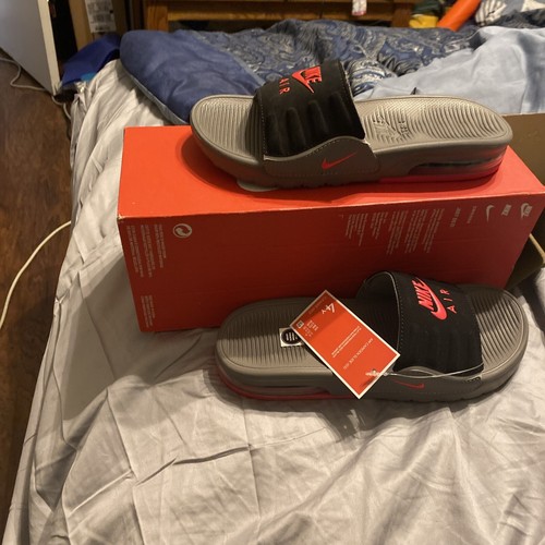 Sandali Nike Air Max Camden Slides grigio SIRENA rosso CZ4665 002 taglia 4Y