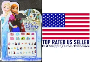 Frozen Nail Art Stickers Fingernail Stickers Disney Anna, Elsa, Sven, Olaf  - Picture 1 of 3