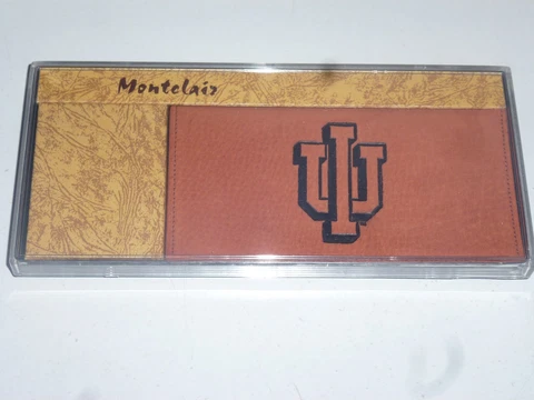 INDIANA HOOSIERS   Leather Checkbook   New in Box    brk Cover
