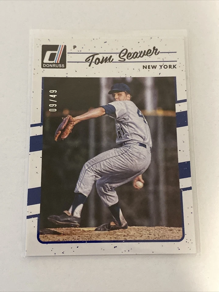 2017 DONRUSS #189 TOM SEAVER AQUEOUS TEST /49 NEW YORK METS - Image 1 of 2