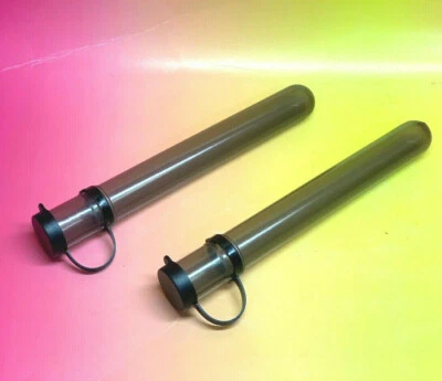 2 (Two) Empire Paintball Round Tube with Cap - Smoked w/tethered lid  2pcs NEW! - Image 1 of 4