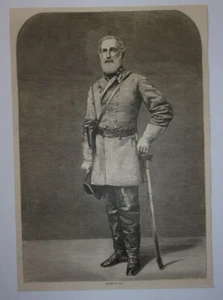 1866 Robert E. Lee (Civil War) Engraving - Picture 1 of 1