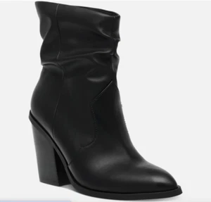 Dolce Vita Women's - Block Heel - Western Boot - Black Smooth - Size 8.5 M - Picture 1 of 5