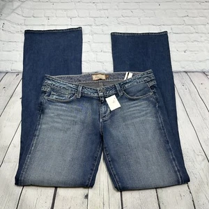 Paige Damenjeans Laurel Canyon niedriger Stiefelschnitt Stretch blau Größe 31 - Bild 1 von 12