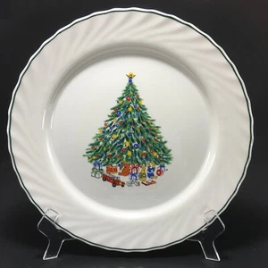 House of Salem Noel Porzellan 12,5" runde Platte Arcopal Weihnachtsbaum Spielzeug - Bild 1 von 4