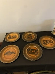Ridgeways England~Scenes From "Coaching Days & Coaching Ways" Lot of 5 Plates - Picture 1 of 12